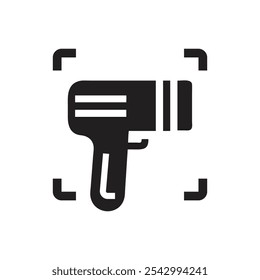 Bar Code Scanner Icon on white background