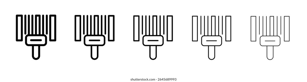 Código de barras ícone do scanner ilustração simples logotipo arte