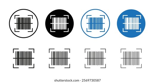 Bar code scanner icon Symbol mark in filled style