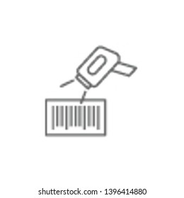 Bar code scanner, mall icon. Element of trade mall icon. Thin line icon for website design and development, app development. Premium icon