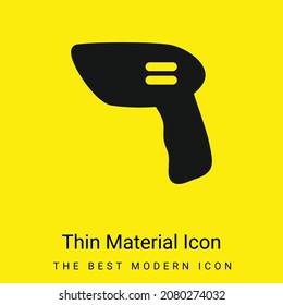 Bar Code Scanner minimal bright yellow material icon