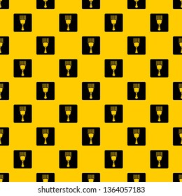 Bar code scanner pattern seamless vector repeat geometric yellow for any design