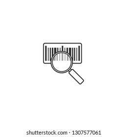 Bar code scanning isolated vector icon
