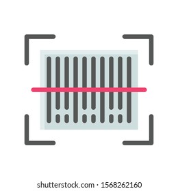 bar code scanning related to black friday vector in flat design