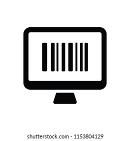 Bar code search scan icon