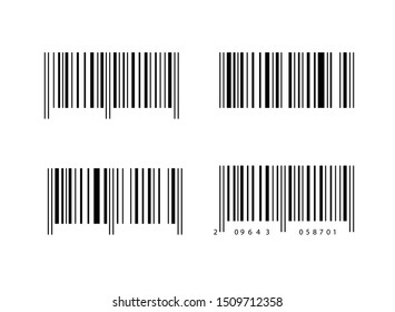 Bar Code . Bar Code Set Vector. Vector illustration