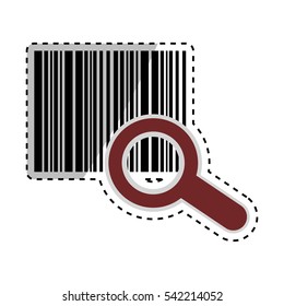Bar code symbol icon vector illustration graphic design