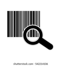 Bar code symbol icon vector illustration graphic design
