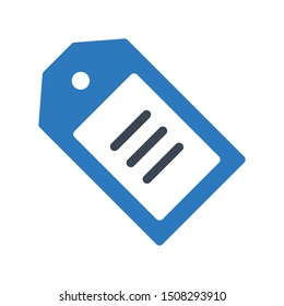 bar code tag glyph colour vector icon