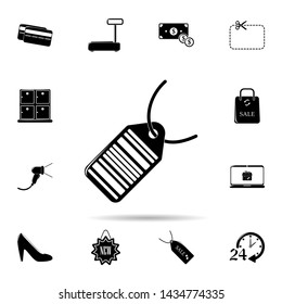 bar code tag icon. Universal set of shop for website design and development, app development