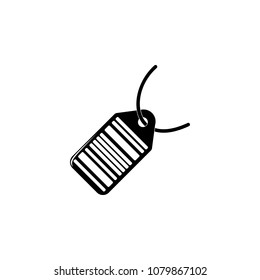 bar code tag illustration. Element of shop and shopping for mobile concept and web apps. Detailed bar code tag illustration can be used for web and mobile. Premium icon