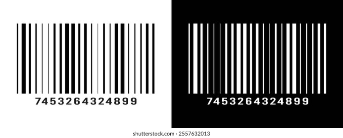 Bar code vector cartoon icon. Vector illustration barcode on white background. Isolated cartoon illustration in eps 10.	