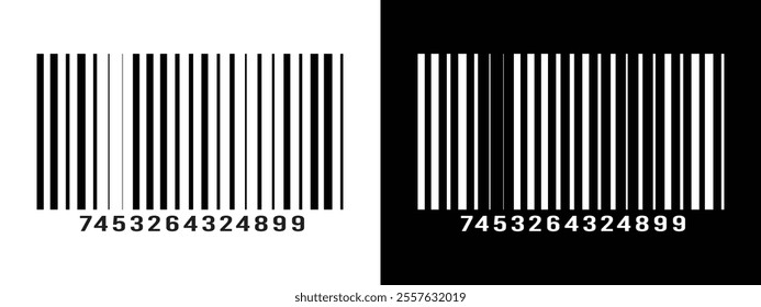 Bar code vector cartoon icon. Vector illustration barcode on white background. Isolated cartoon illustration in eps 10.	