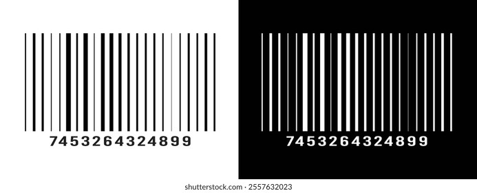 Bar code vector cartoon icon. Vector illustration barcode on white background. Isolated cartoon illustration in eps 10.	