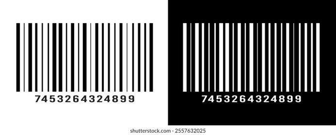 Bar code vector cartoon icon. Vector illustration barcode on white background. Isolated cartoon illustration in eps 10.	