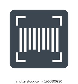 bar code vector glyph color icon 