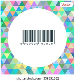 Bar code vector icon