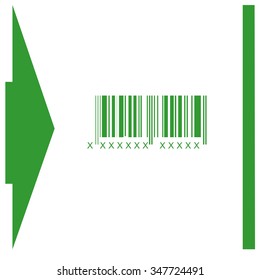 Bar code vector icon