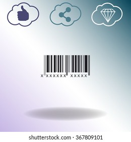 Bar code vector icon