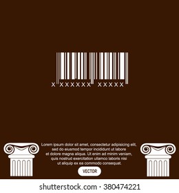 Bar code vector icon