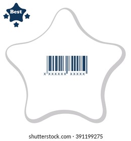 Bar code vector icon