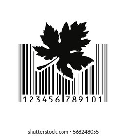 Bar code. Vector illustration.