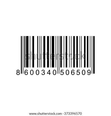 Bar code  . Vector illustration Foto stock © 