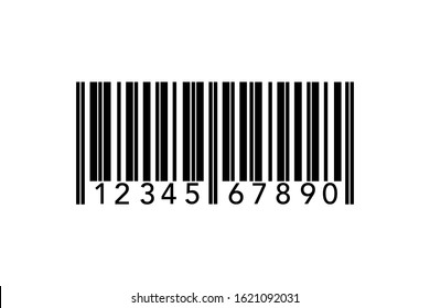 Bar code Vector illustration isolated icon white background.