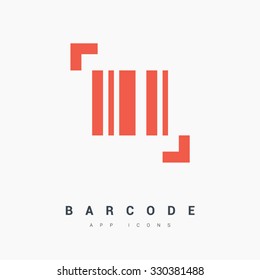 Bar code vector ion. Isolated minimal single flat icon in color. One of a set of linear web icons. Line vector icon for websites and mobile minimalistic flat design.