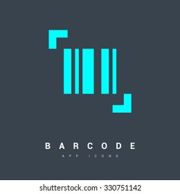 Bar code vector ion. Isolated minimal single flat icon. One of a set of linear web icons. Line vector icon for websites and mobile minimalistic flat design.