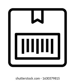 bar code vector thin line icon 