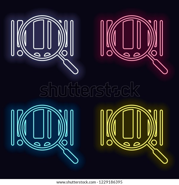 View Zoom Neon Logo Blue Photos