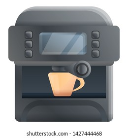 Bar coffee machine icon. Cartoon of bar coffee machine vector icon for web design isolated on white background