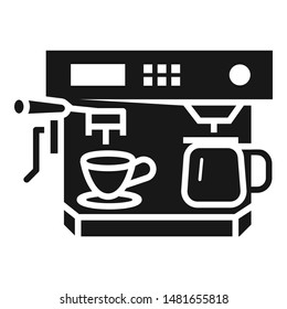 Bar coffee machine icon. Simple illustration of bar coffee machine vector icon for web design isolated on white background