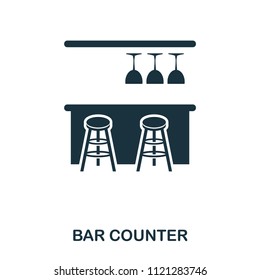 Bar Counter Icon. Line Style Icon Design. UI. Illustration Of Bar Counter Icon. Pictogram Isolated On White. Ready To Use In Web Design, Apps, Software, Print.