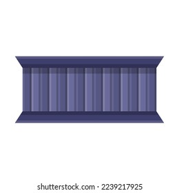 Bar counter without stools vector illustration. Cartoon drawing of table for pubs, bar and clubs isolated on white. Alcohol, interior concept