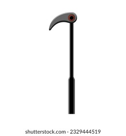 bar crowbar metal cartoon. construction steel, burglar carpentry, claw lever bar crowbar metal sign. isolated symbol vector illustration