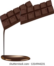 bar of dark chocolate