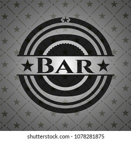 Bar dark emblem. Retro