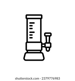 Ilustración de vectores de iconos de esquema del dispensador de barras