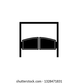 Bar, door, icon in trendy flat style isolated on white background. Door symbol for your web site design, logo, app, UI. Vector illustration, EPS10. - Vector