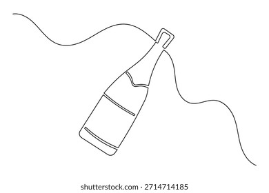 Bar drink icon simple outline single line art illustration isolated
