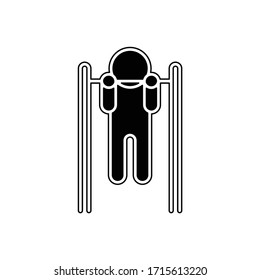 
Bar Exercising vector illustration symbol, HUMAN,healthy lifestyle