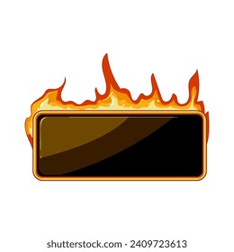 bar fire game button cartoon. spaceship robot, 2d planet, sun web bar fire game button sign. isolated symbol vector illustration