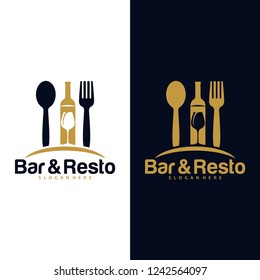 bar and food logo