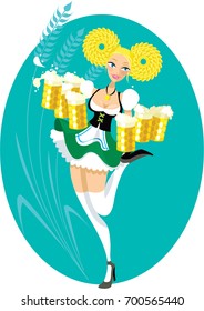 Bar girl waitress