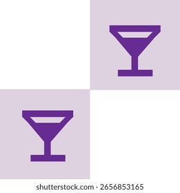 Barra de vidrio tipo icono de diseño Vector