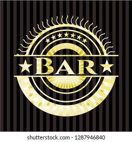 Bar golden badge