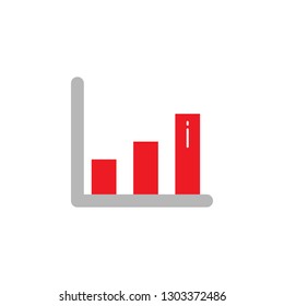 Bar graph, arrows icon. Element of Web Desing icon for mobile concept and web apps. Detailed Bar graph, arrows icon can be used for web and mobile