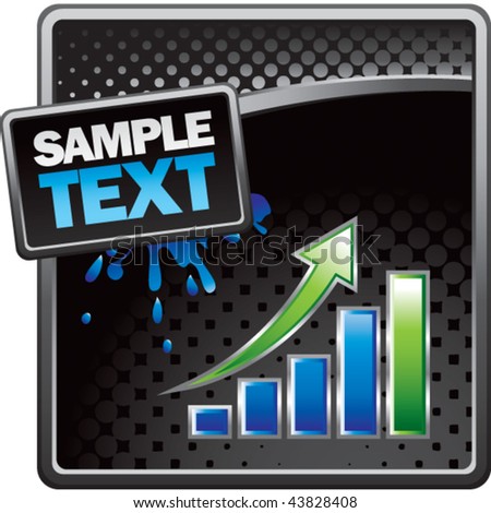 bar graph black halftone grungy ad